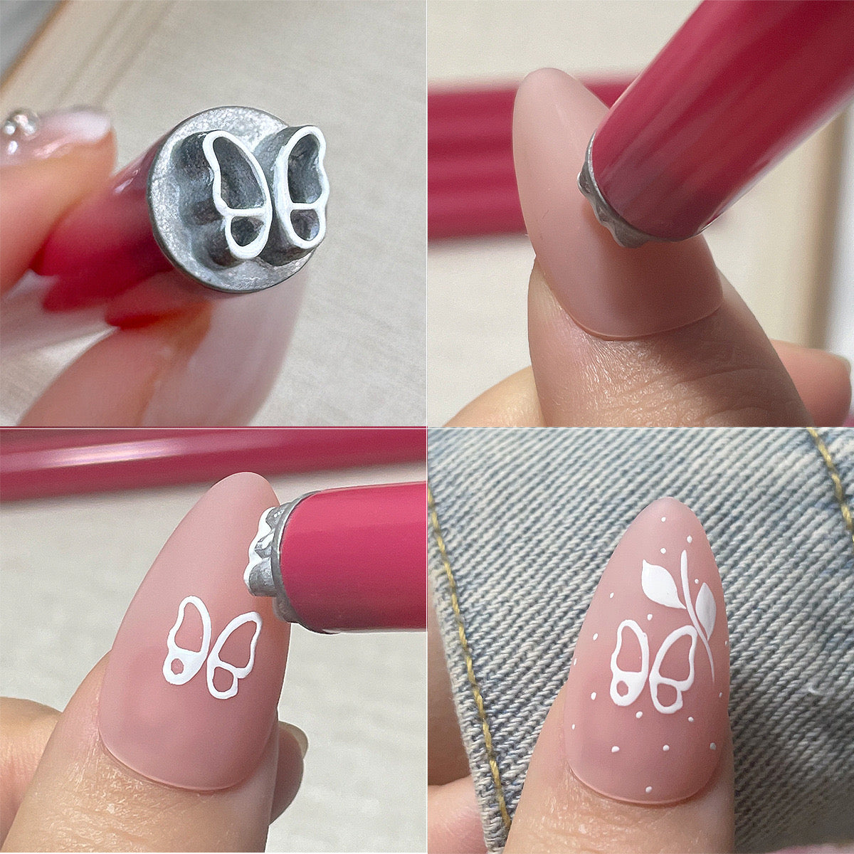 Nail Art Stamp Pen Set, Nail Stamp Pen DIY Nail Art Tools,Flower Nail Stamp Pen, nail art stamp,Stamp Nail Art Tool with Different Patterns,Nail Stamp Pen Set for Women Girls Home DIY Nail Art