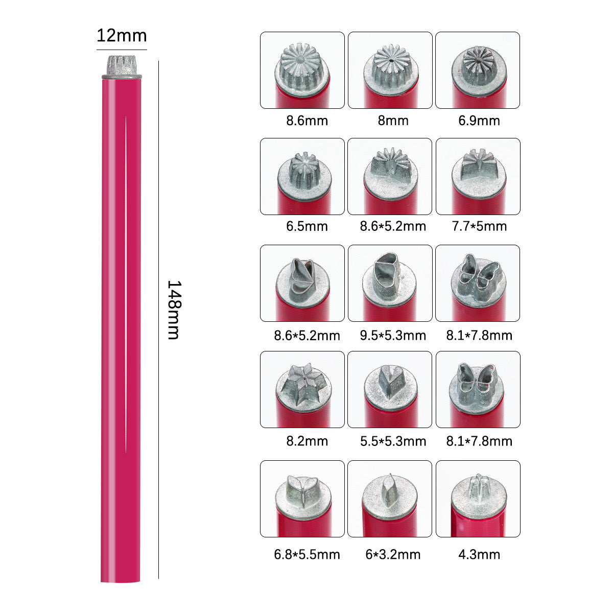 Nail Art Stamp Pen Set, Nail Stamp Pen DIY Nail Art Tools,Flower Nail Stamp Pen, nail art stamp,Stamp Nail Art Tool with Different Patterns,Nail Stamp Pen Set for Women Girls Home DIY Nail Art