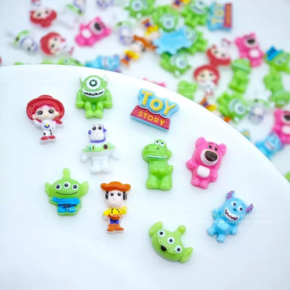 Toy Story Style Nail Charms | Cute Cartoon Resin Charms for DIY Nail Art & Craft Projects