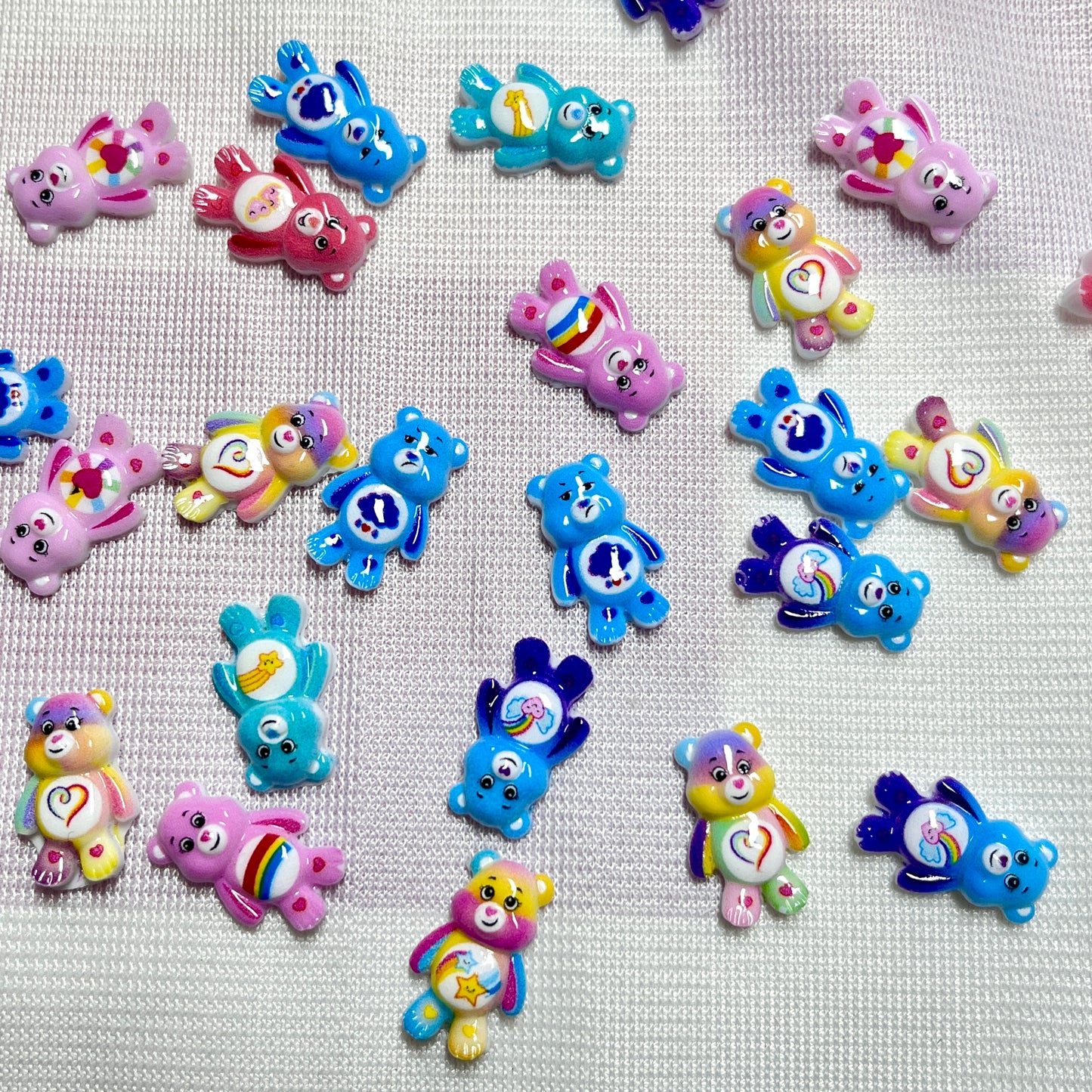 Luminous Care Bear Style Nail Charms – Glow in the Dark Cute Resin Charms for DIY Nails, Junkcase, Beads Pens, and Crafting