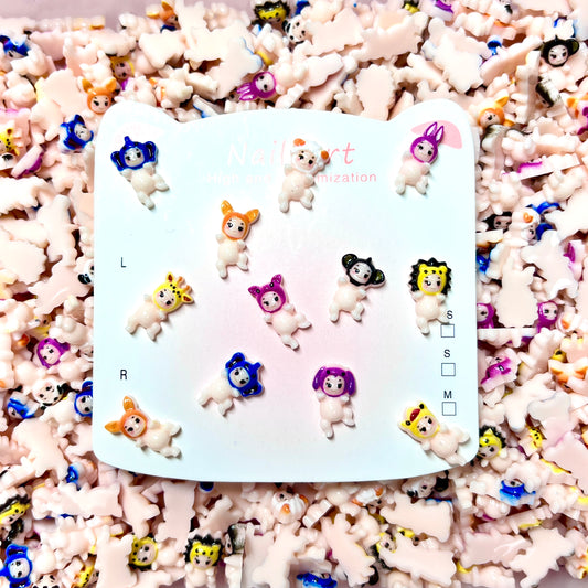 Sonny Angel Style Nail Charms,Resin Nail Charms for DIY Nails, Phone Cases, Crafts & Accessories