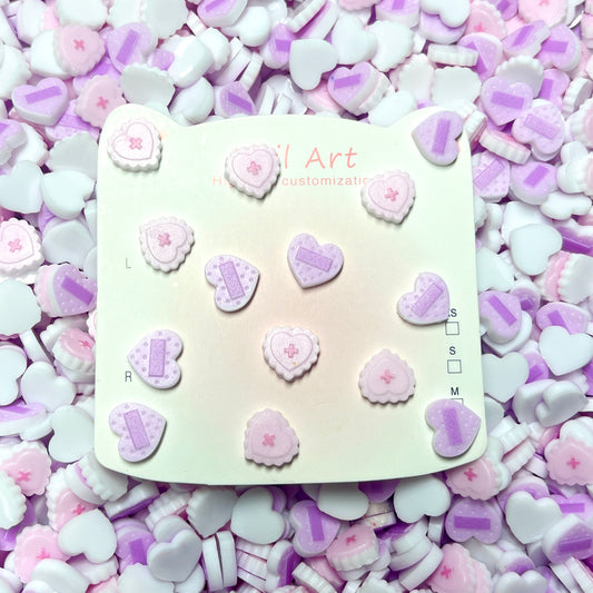 Glow in the Dark Bandage 3D Nail Charms – Cartoon Nail Art Decorations for Nail Art, Press On Nails, Junk Case, Beads & DIY Crafts