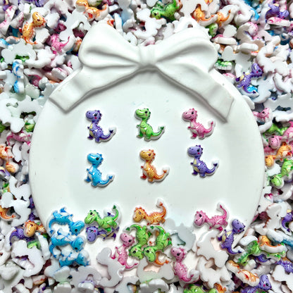 Cartoon Dinosaur Resin Charms – Cute Dino Flatback for Nail Art Pens Phone Cases Toy Crafts